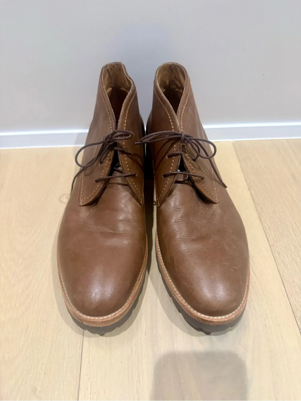Gordon Rush Men’s Chestnut Brown Leather Chukka Boots